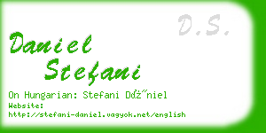 daniel stefani business card